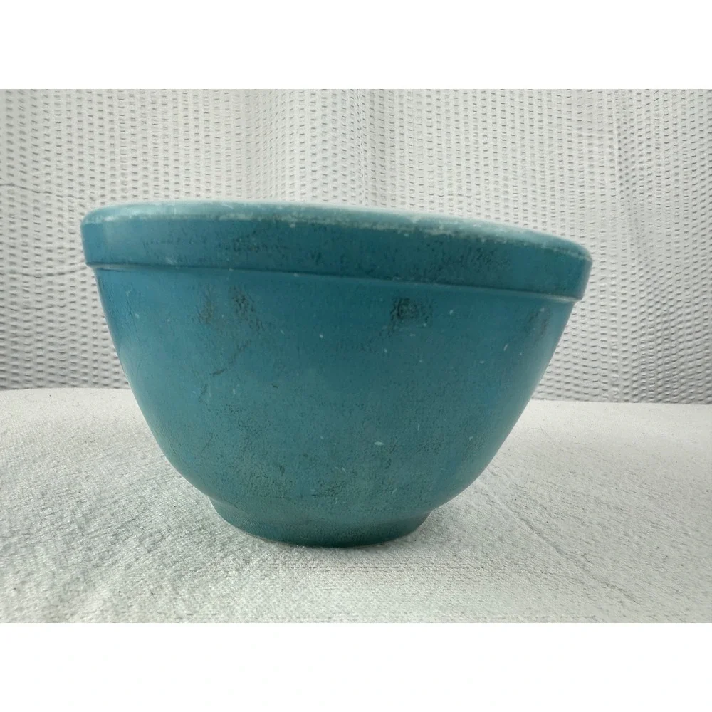 Vintage Pyrex Turquoise Blue Mixing Bowl Small Mid Century MCM 6.5
